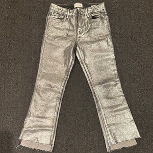 Frame Denim Silver Boot Cut Jeans